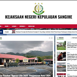 Website Kejaksaan Negeri Sangihe