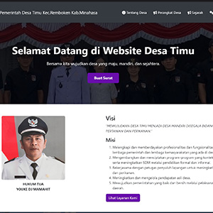 Website Pemerintah Desa Timu